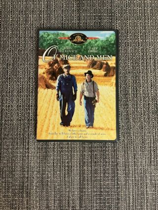 Of Mice And Men Dvd [1992 Malkovich Sinise] Very Rare - Fast