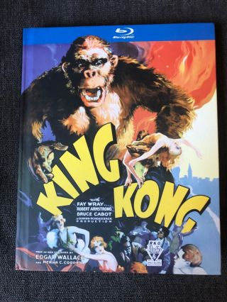 King Kong 1933 (blu - Ray Disc,  2010) Rare Rko Warner Digibook Exclusive Oop