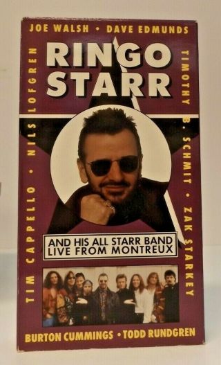 Ringo Starr: Live From Montreux Rare Vhs (1993) Mpi Home Video The Beatles
