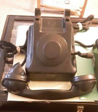 Rare Vintage Rwt Phone Bakalite 1930s made in Poland pre ww2 2