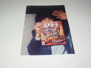 Kiss 8x12 Photo Paul Stanley Candid Rare Backstage Creatures Night Tour 1983