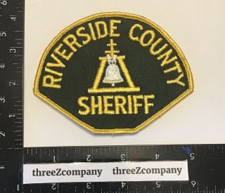Vintage Riverside County California Sheriff Police Patch Ca Rare