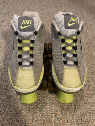 Vintage Retro Nike Beachcomber Roller Skates Grey Cord/Yellow Womens Size 7 RARE 2