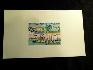 Vietnam Presentation Proof Sheet Card Block Of 4 Stamps Scott 424a Rare