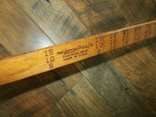 Vintage Antique Wooden Lufkin Rule No.  15 Log Scale Lumber Rod Stick Tool 2