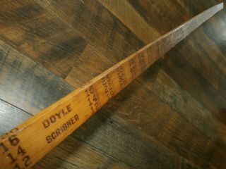 Vintage Antique Wooden Lufkin Rule No.  15 Log Scale Lumber Rod Stick Tool 3