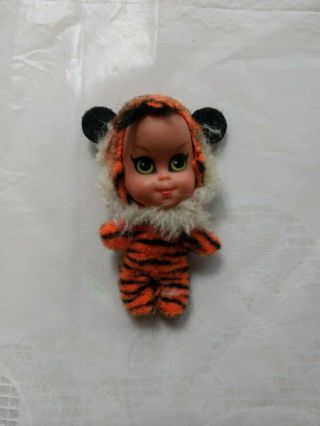 Vintage Tiny Tiger Animiddle Liddle Kiddle Doll 1969 - 1970