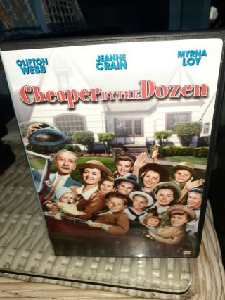 Cheaper By The Dozen (dvd) 1950 Clifton Webb,  Jeanne Crain Rare