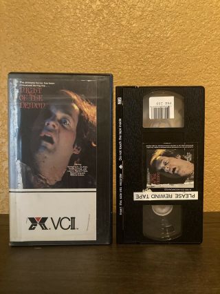 Night Of The Demon Vhs Rare Bigfoot 80s Horror Cult Clamshell