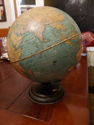 Vintage Cram ' s Universal Terrestrial Globe,  10 1/2 Inch,  No.  105,  Made In USA 2