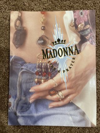 Madonna Like A Prayer Album Sheet Music Piano Guitar Vocal Book Rare Gently