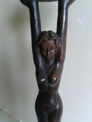 Art Deco Style Resin Nude Female Sculpture Table Lamp. 2