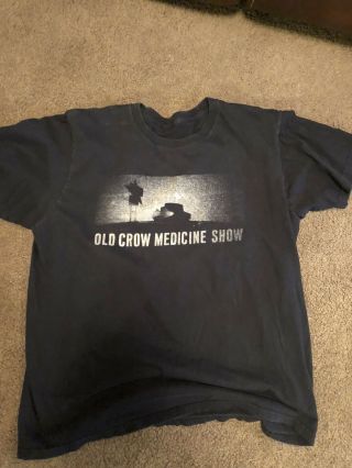 Rare Old Crow Medicine Show Tour Shirt Tennessee Pusher 2008 Tour Willie Watson