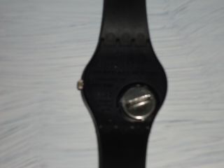 Rare Swatch Vintage BLACK MAGIC GB101 Watch 1980 ' s Black Gold Hands Men ' s 3