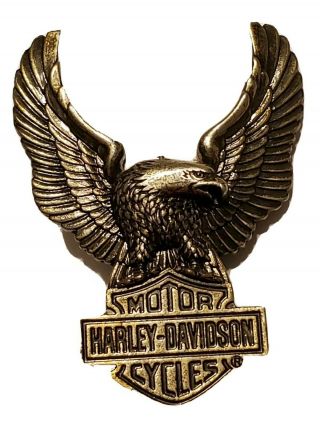 Harley Davidson Cycles Eagle Ceiling Fan Pull Chain 3d Logo Big Antiqued Metal