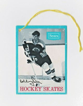 Vintage Nhl Bobby Orr Rally Hockey Skates Sears Promotional Tag Rare