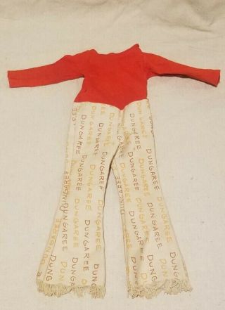 Vintage Ideal Chrissy Doll Dungarees Outfit