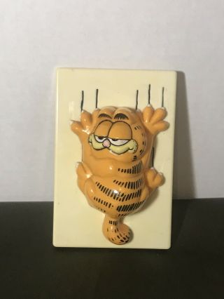 Vintage 1981 Garfield Scratching Light Switch Cover Plate Rare 1100