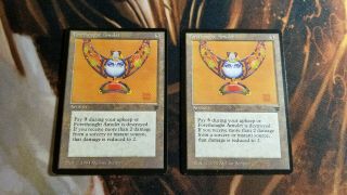 1x Lp/nm Forethought Amulet,  Legends Rare Reserved List,  Mtg