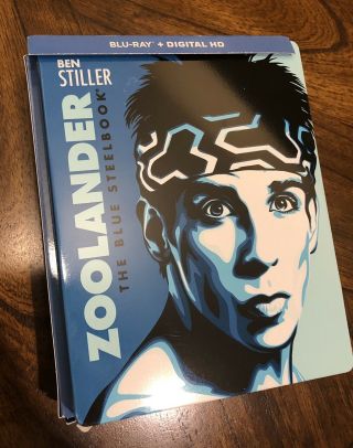 Paramount Zoolander Steelbook (blu - Ray) W/headband.  Ben Stiller Owen Wilson Rare