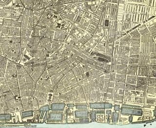 1895 Antique LIVERPOOL England Map Vintage Map of Liverpool Crams Atlas Map 7094 3