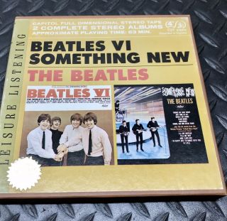 The Beatles Vi Something Rare 4 Track Reel To Reel Capitol Tape 3 3/4 Ips