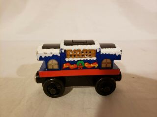 Thomas Wooden Railway Holiday Musical Christmas Caboose Rare Learning Curve Et