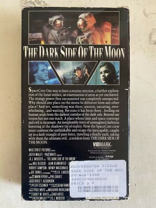 THE DARK SIDE OF THE MOON VHS action HORROR Mystery psychotronic VIDMARK rare 2