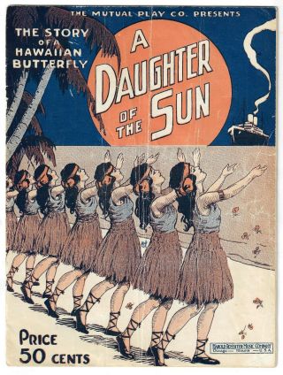 1919 Rare Hawaiian Sheet Music Songster A Daughter Of The Sun James A.  Bliss