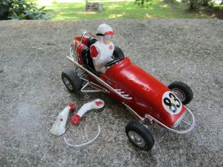 Vintage Plastic Model Race Car - Indy 500 Racers - 83 Stp Green Special 5 3/8”