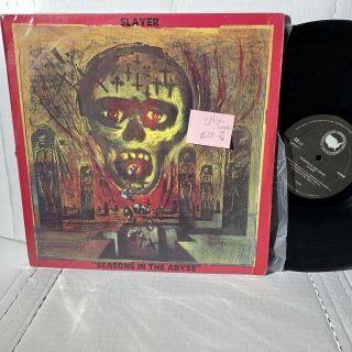 Slayer Seasons In The Abyss Def American 1st Colombian Press Vg,  /vg,  - Rare