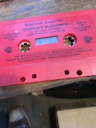 Clifford The Big Red Dog Cassette Tape Cliffords’s Halloween Fun Rare Scolastic