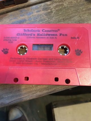 Clifford The Big Red Dog Cassette Tape Cliffords’s Halloween Fun Rare Scolastic 2