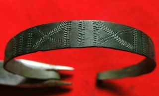 Ancient Bronze Rare Viking Bracelet 10 - 12 Century