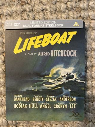 Lifeboat Uk Blu Ray Steelbook Rare Eureka Alfred Hitchcock Region B