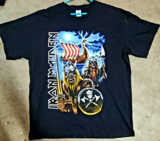 Never Worn Rare Iron Maiden " A Matter Of Life And Death " Nordic Tour Tee Xl