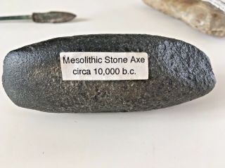 Mesolithic Stone Axe Circa 10,  000 B.  C.