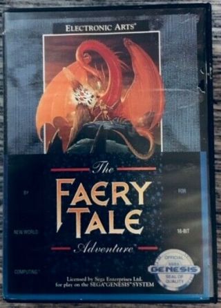 The Faery Tale Adventure Sega Genesis 1991 Complete Good Rare