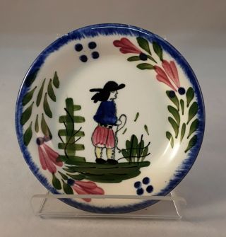 Blue Ridge Southern Pottery French Peasant Rare 4 " Coaster Trinket Butter Pat