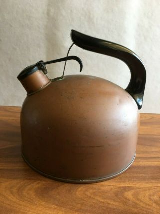 Vintage Rare Paul Revere Ware Copper Tea Kettle Rome,  Ny Usa 80