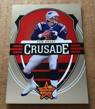 2006 Leaf - Tom Brady - Rare R&s Crusade Red Parallel /1000 - Patriots G.  O.  A.  T