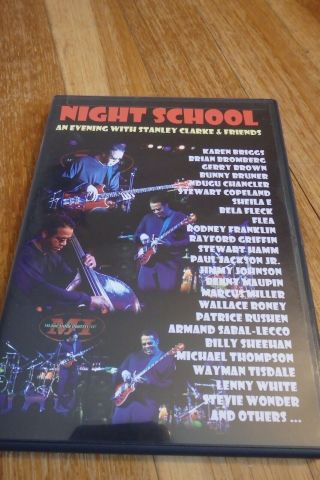 Night School An Evening With Stanley Clarke And Friends Dvd,  Rare,  2002