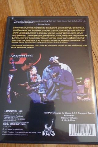 Night School An Evening with Stanley Clarke and Friends DVD,  Rare,  2002 3