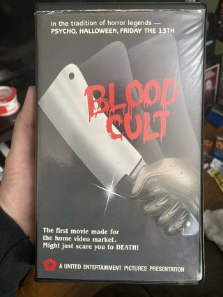 Blood Cult Vhs Sov United Home Video Clamshell Rare Oop