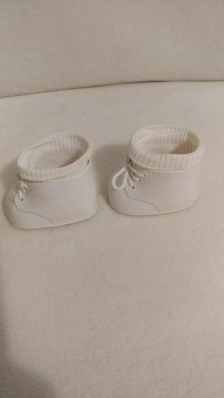 Vintage white lace up Cabbage Patch kids Shoes and socks in 3