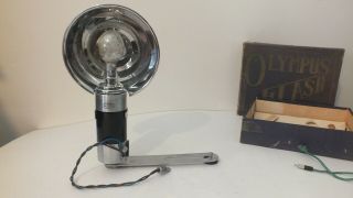 Rare Olympus Camera Flashgun Oic With Reflector And Bulb Vintage