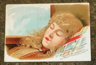 Rare Victorian Hold To Light Trade Card Advertising St.  Jacob 