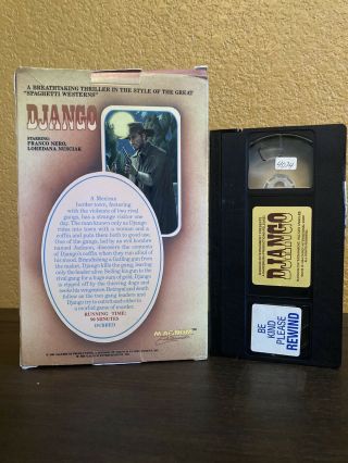 Django Big Box Vhs Magnum Video Tarantino Cult Giallo Western Horror Rare 3