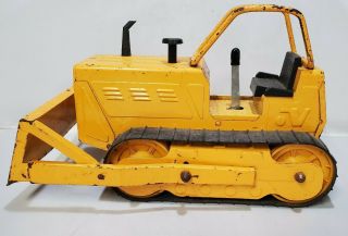 Vintage Nylint Die Cast Pressed Steel Bulldozer Metal Yellow Construction Rare