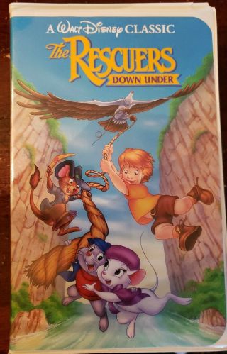 “the Rescuers: Down Under” Walt Disney Black Diamond Classics Edition Vhs Rare